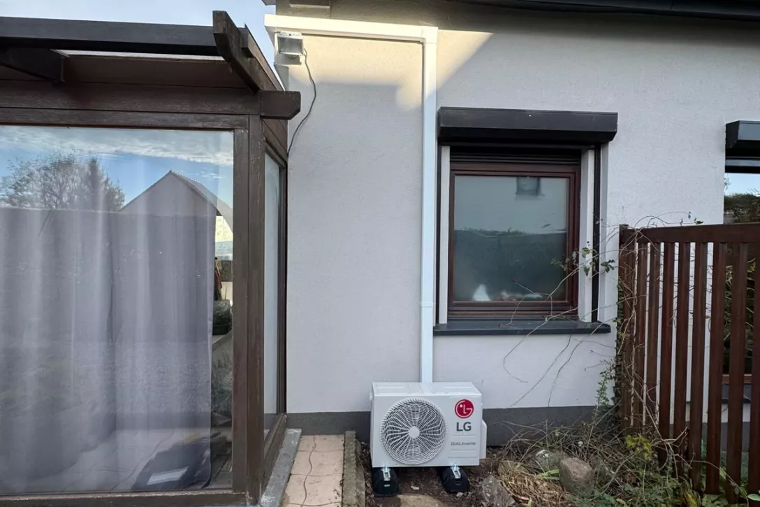 Plaatsen buitenunit warmtepomp