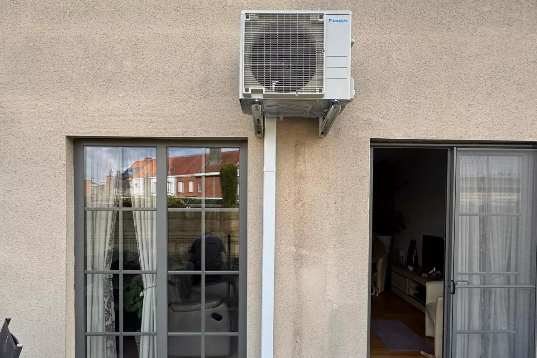 Plaatsen buitenunit warmtepomp